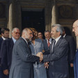 Il Presidente della Camera dei deputati, Luciano Violante, riceve il Presidente della Repubblica di Croazia, Stjepan Mesic