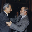 Il Presidente della Camera dei Deputati Luciano Violante riceve ex Presidente della Camera cilena Carlos Montes