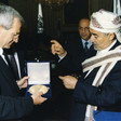 Il Presidente della Camera dei deputati, Luciano Violante, riceve il Presidente del parlamento dello Yemen, Abdullah ibn Husayn al-Ahmar