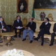 Il Presidente della Camera dei deputati, Pier Ferdinando Casini, a colloquio con il Primo Ministro dell' Afghanistan, Hamid Karzai