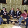 Il Presidente della Camera dei deputati, Pier Ferdinando Casini, riceve gli organizzatori della missione Overland