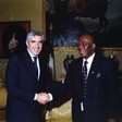Il Presidente della Camera dei deputati, Pier Ferdinando Casini, riceve il Presidente della Sierra Leone, Ahmad Tejan Kabbah