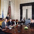 Il Presidente della Camera dei deputati, Pier Ferdinando Casini, riceve il Presidente della Knesset, Avraham Burg. Burg
