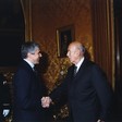 Il Presidente della Camera dei deputati, Pier Ferdinando Casini, riceve il Presidente della Convenzione Europea, Valery Giscard d'Estaing