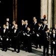 Gli Assistenti parlamentari di Camera e Senato accolgono gli ospiti all'ingresso principale di Palazzo Montecitorio