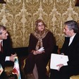 Il Presidente emerito della Camera dei deputati, Luciano Violante,  a colloquio con il Vice Presidente del Parlamento  della Repubblica Islamica dell'Iran, Mohammed  Reza Khatami