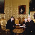Il Presidente della Camera dei deputati, Pier Ferdinando Casini, riceve il Senatore a vita Rita Levi Montalcini: consegna della Magna Carta dei doveri umani, presentata  alle Nazioni Unite
