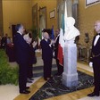 Cerimonia di scoprimento di un busto marmoreo di Carlo Cattaneo