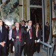 Il Presidente della Camera dei deputati, Pier Ferdinando Casini, visita la mostra accompagnato da Vittorio Storaro, curatore dell'iniziativa