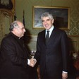 Il Presidente della Camera dei deputati, Pier Ferdinando Casini, riceve il Nunzio Apostolico, Mons. Paolo Romeo