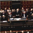 Il Presidente della Repubblica, Giorgio Napolitano, presta giuramento e rivolge il suo messaggio all'Assemblea