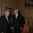Il Presidente della Camera dei deputati, Fausto Bertinotti, riceve l'Ambasciatore di Francia, Yves Aubin de la Messuziere