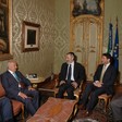 Il Presidente della Camera dei deputati, Fausto Bertinotti, riceve una delegazione delle Comunità Ebraiche italiana e romana