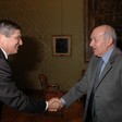 Il Presidente della Camera dei deputati, Fausto Bertinotti, riceve l'Ambasciatore di Israele, Gideon Meir