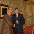 Il Presidente della Camera dei deputati, Fausto Bertinotti, riceve l'Ambasciatore di Israele, Gideon Meir
