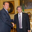 Il Presidente della Camera dei deputati, Gianfranco Fini, riceve il Presidente della Camera dei deputati della Provincia di Buenos Aires, Horacio R. Gonzalez