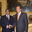 Il Presidente della Camera dei deputati, Gianfranco Fini, riceve il Presidente della Repubblica del Congo Denis Sassou N'Guessu