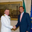 Il Presidente della Camera dei deputati, Gianfranco Fini, riceve il Capo di Stato Maggiore della Marina Militare, Ammiraglio di Squadra Paolo La Rosa