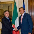 Il Presidente della Camera dei deputati, Gianfranco Fini, riceve il Presidente della Consob, dott. Lamberto Cardia