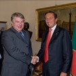 Il Presidente della Camera dei deputati, Gianfranco Fini, riceve l'Ambasciatore della Federazione Russa in Italia, Alexey Meshkov