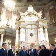 Il Presidente della Camera dei deputati, Gianfranco Fini, visita la Comunità Ebraica di Roma