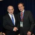 Washington Convention Center - Il Presidente della Camera dei deputati Gianfranco Fini con il Primo Ministro dello Stato d'Israele Benjamin Netanyahu