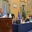 Il Presidente della Camera dei deputati Gianfranco Fini con Elimio Cremona Elsa Fornero Rosy Bindi Letizia Moratti e Don Luigi Ciotti.