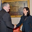 La Presidente della Camera dei deputati, Laura Boldrini, riceve l'Ambasciatore di Israele, Naor Gilon