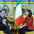 La Presidente della Camera dei deputati, Laura Boldrini, riceve il Presidente della Knesset dello Stato di Israele, Yull-Yoel Edelstein