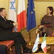 La Presidente della Camera dei deputati, Laura Boldrini, a colloquio con il Presidente del Parlamento dello Stato di Israele, Yuli-Yoel Edelstein