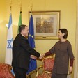 La Presidente della Camera dei deputati, Laura Boldrini, riceve il Presidente del Parlamento dello Stato di Israele, Yuli-Yoel Edelstein
