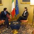La Presidente della Camera dei Deputati, Laura Boldrini, riceve il Direttore Generale dell'UNAR Francesco Spano.