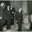 Il presidente della Camera dei Deputati Giovanni Leone riceve il vicepresidente degli Stati Uniti Richard Nixon