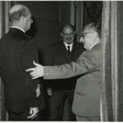 Il presidente della Camera Giovanni Leone riceve l'ammiraglio Francesco Ruta
