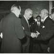 Firma del trattato Italo-Argentino a Montecitorio tra i ministri degli esteri dei due paesi Diógenes Taboada e Antonio Segni