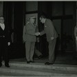 Il presidente della Camera dei Deputati Brunetto Bucciarelli Ducci riceve il comandante generale dell'Arma dei Carabinieri Giovanni De Lorenzo