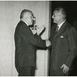 Il presidente della Camera dei Deputati Brunetto Bucciarelli Ducci riceve la visita di congedo dell'ambasciatore della Cecoslovacchia Jan Busniak