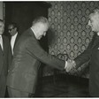 Il presidente della Camera dei Deputati Brunetto Bucciarelli Ducci riceve la visita di congedo dell'ambasciatore della Cecoslovacchia Jan Busniak
