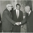 Il presidente della Camera dei Deputati Alessandro Pertini riceve l'ambasciatore d'Israele Amiel Najar