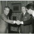 Il presidente della Camera dei Deputati Pietro Ingrao riceve  l'ambasciatore sovietico Nikita Ryzhov